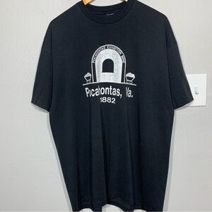 Vintage 90s Pocahontas Exhibition Mine Black Single Stitch Tee‎ Size 2XL